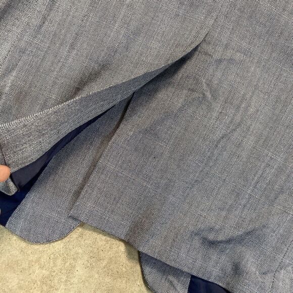 Ralph Lauren Blazer Mens 42L Silk Wool Blend Blue Single Breasted Single Vent - Picture 6 of 10